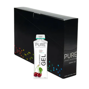 Puresport Energy Gel Box of 18 / Cherry 50g Fluid Energy Gel 50EGCY-INNER