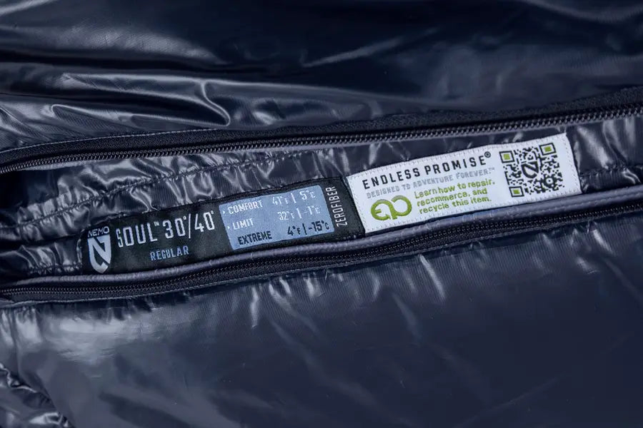 Soul Endless Promise Synthetic Mummy  (30°F/-1C- 40°F/4C)  Sleeping Bag