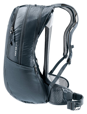 Deuter Race Air 14+3 side view with the arched frame and Race Air 14+3 logo