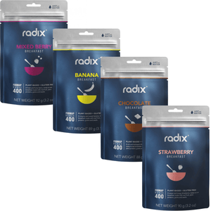 Radix Dehydrated Meals 8 Pack (400 kcal) / Variety Pack FODMAP Breakfast Meals Fodmap kit Starter_FOD_400