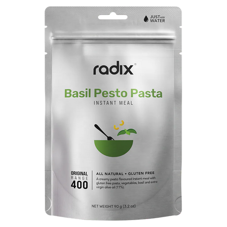 Radix Dehydrated Meals Single Serve (400 kcal) / Basil Pesto Pasta Original Meals 9421036753356