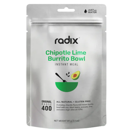 Radix Dehydrated Meals Single Serve (400 kcal) / Chipotle Lime Burrito Bowl Original Meals 9421036753523