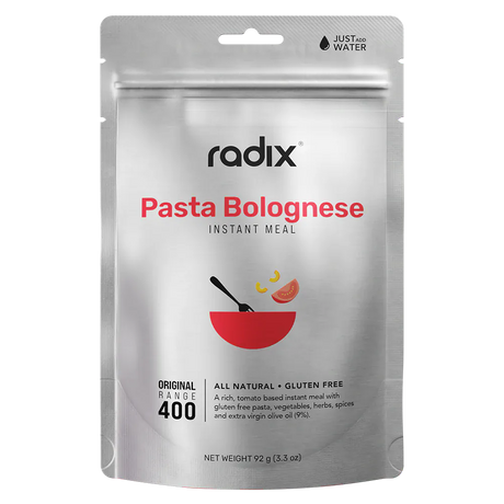 Radix Dehydrated Meals Single Serve (400 kcal) / Pasta Bolognese Original Meals 9421036753325