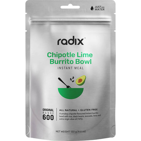 Radix Dehydrated Meals Single Serve (600 kcal) / Chipotle Lime Burrito Bowl Original Meals 9421036753530