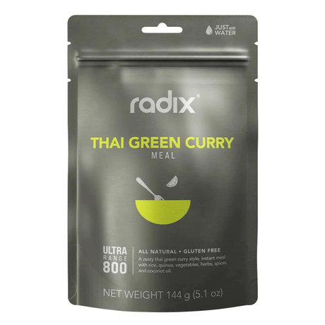 Radix Dehydrated Meals Single Serve (800 kcal) / Thai Green Curry / 9.0 Ultra Meals 9421036753257