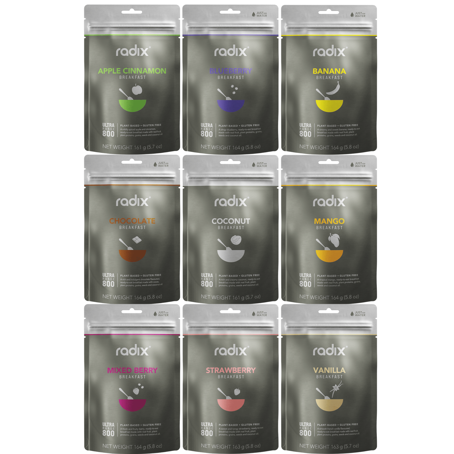 Radix Dehydrated Meals Ultra Breakfast Meals v9.0