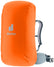 Deuter Raincover I in Koi orange fitted over a daypack