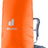 Deuter Raincover III in Koi, bright orange, fitted over a large trekking backpack