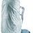 Deuter Raincover Ultra in Tin, pale grey rain cover fitted over a Deuter trekking pack