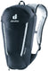 Deuter Road One cycling backpack in Black with reflective strips, front view