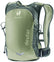 Deuter Rogla 5 vest-style bike pack in Grove Ivy, olive and dark green, front view