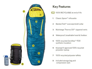 Forte (20°F / -7°C) Mens Synthetic Sleeping Bag