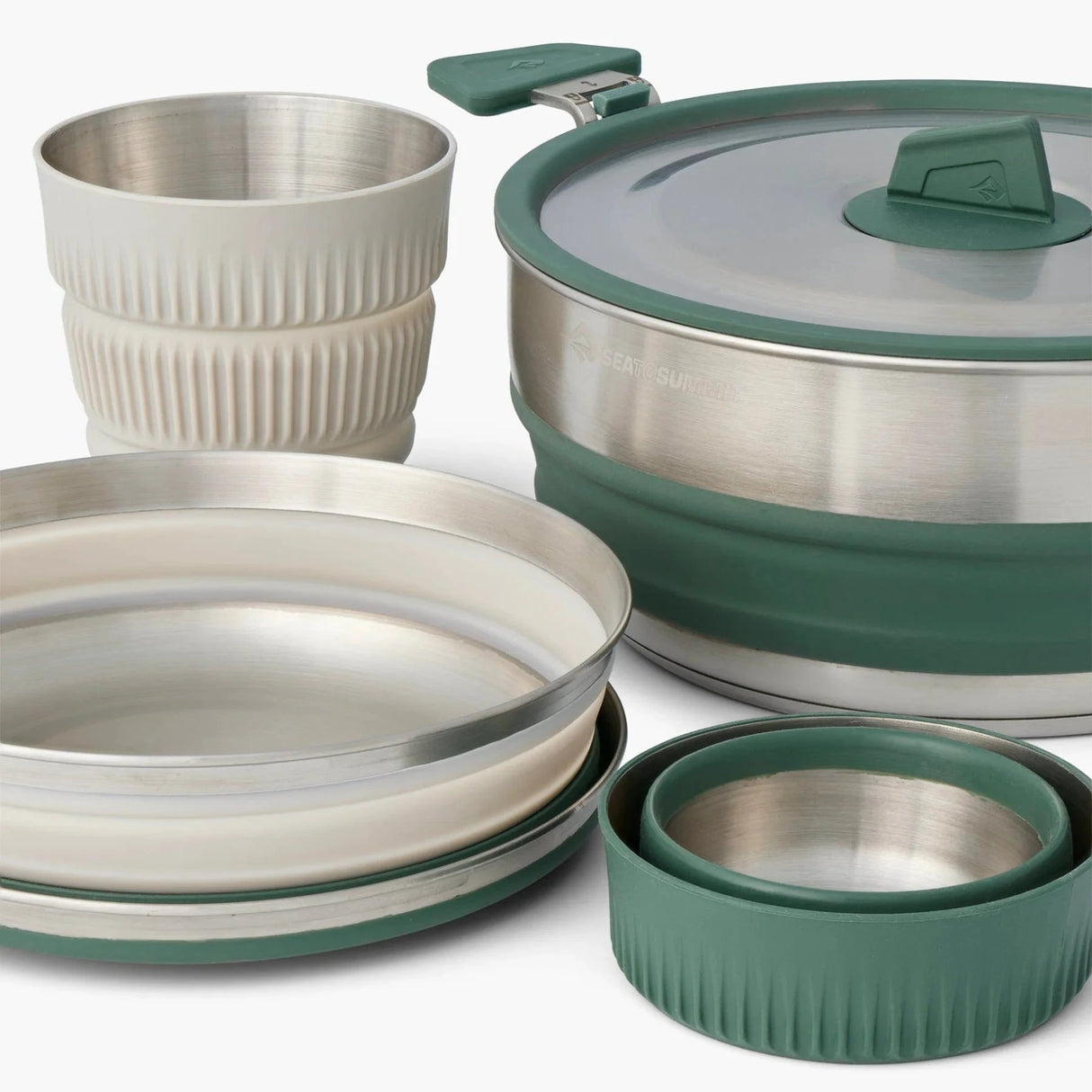 Sea to Summit Cook Set Detour Stainless Steel One Pot Cook Set - [5 Piece] 3L Pot ACK026031-122103