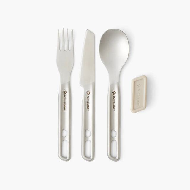 Sea to Summit Cutlery set 3 Piece Detour Stainless Steel Cutlery Set ACK036021-121801