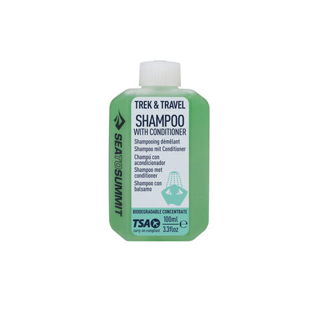 Sea to Summit Trek & Travel Shampoo with Conditioner in a green 100 ml bottle