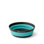 Sea to Summit Frontier UL Collapsible Bowl Medium in Aqua Sea, expanded