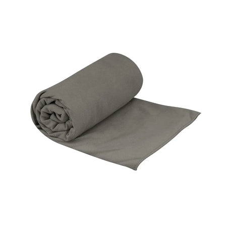 Sea to Summit Drylite Towel in Beluga, Large, rolled up