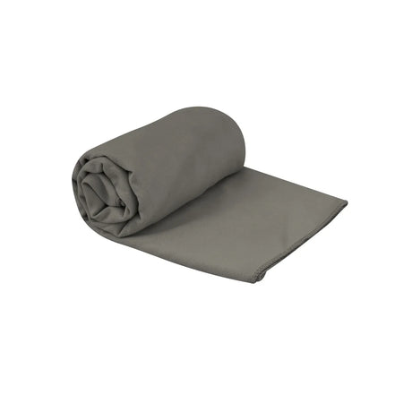 Sea to Summit Drylite Towel in Beluga, Medium, rolled up