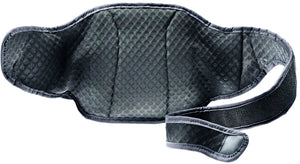 Back of the Deuter Shortrail III showing the padded mesh belt