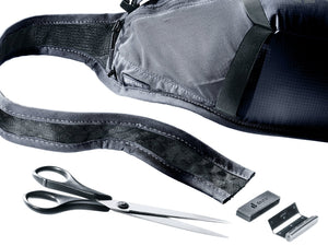 Deuter Shortrail III cut-to-size waist belt with scissors and end caps