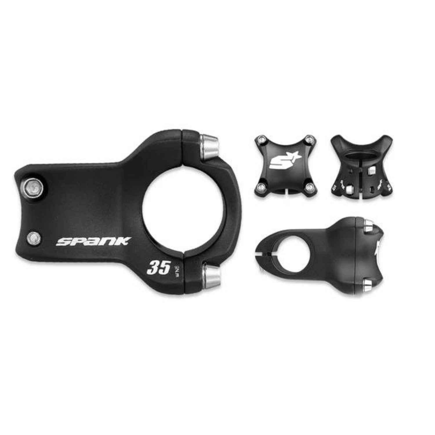 Spank Bicycle Stems 35mm / Black Spike Race 2 Stem SPA-E06SK01220AMSPK