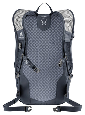 Back of the Deuter Speed Lite 21 showing the Lite back system padding and perforated shoulder straps