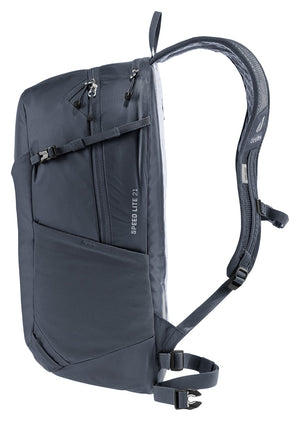 Deuter Speed Lite 21 side view with compression strap and the Speed Lite 21 logo