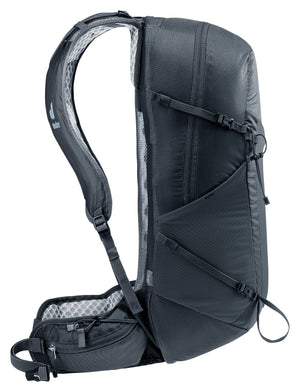 Deuter Speed Lite Pro 23 SL side profile of the vest-style shoulder strap and hip fin