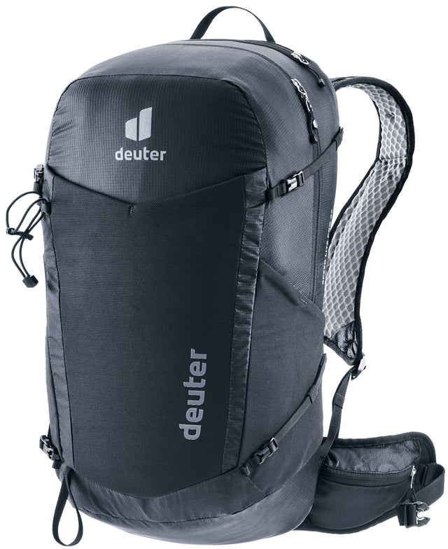 Deuter Speed Lite Pro 25 speed hiking pack in Black, front three-quarter view