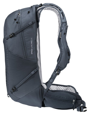 Deuter Speed Lite Pro 25 side view with compression straps and model logo