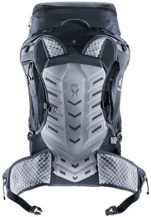 Back of the Deuter Speed Lite Pro 28 SL showing the LiteAir back panel and hip fins