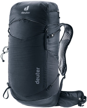 Deuter Speed Lite Pro 30 fast hiking backpack in Black, front three-quarter view