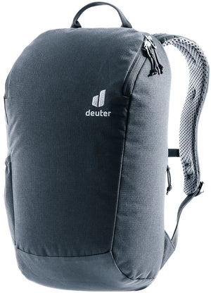 Deuter Stepout 16 everyday backpack in Black, front three-quarter view