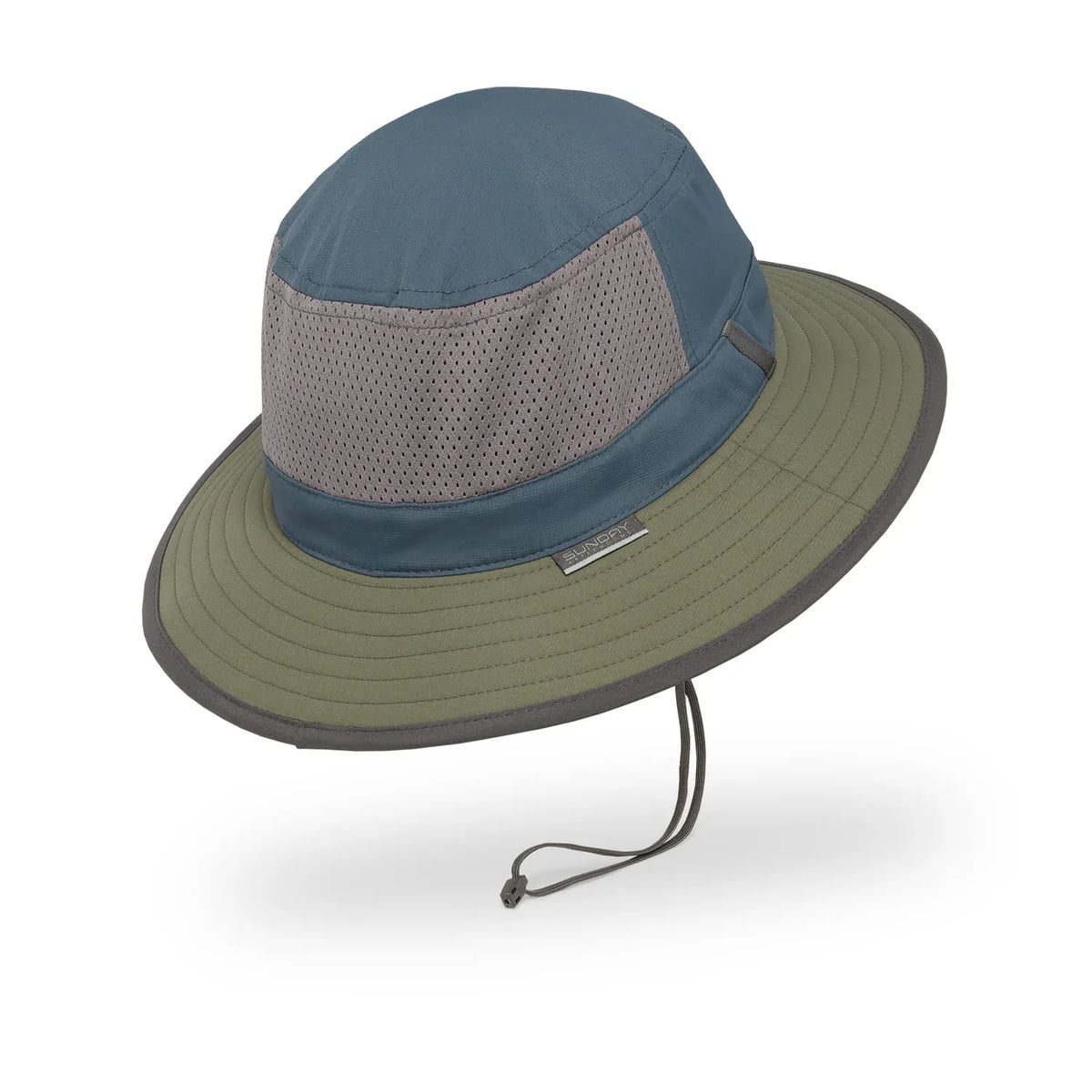 Three-quarter view of the Mineral/Timber Brushline Bucket with mesh crown panel