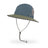 Brushline Bucket in Mineral/Timber, blue crown and green brim, with chinstrap