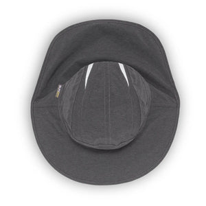 Top-down view of the Shadow Ultra Adventure Storm Hat showing the wide brim and taped seams