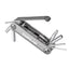 Topeak Tubi 11 silver multi-tool fanned open