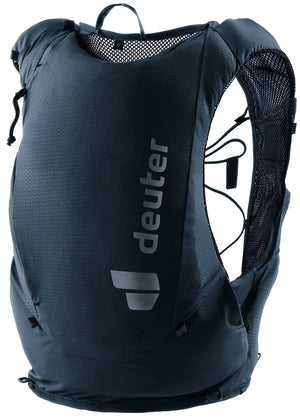 Deuter Traick 5 trail running vest in Black, front three-quarter view