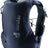 Deuter Traick 9 trail running vest in Black, rear three-quarter view of the stretch mesh back