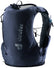 Deuter Traick 9 trail running vest in Black, rear three-quarter view of the stretch mesh back