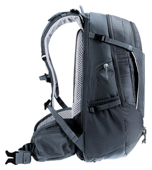 Side profile of the Deuter Trans Alpine 24 with compression straps and side pocket