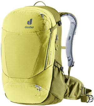 Deuter Trans Alpine 24 in Sprout Cactus, lime and olive bike backpack