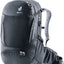 Deuter Trans Alpine 28 SL women's bike backpack in Black, front three-quarter view