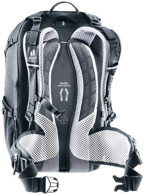 Deuter Trans Alpine 28 SL rear view of the harness and sternum strap
