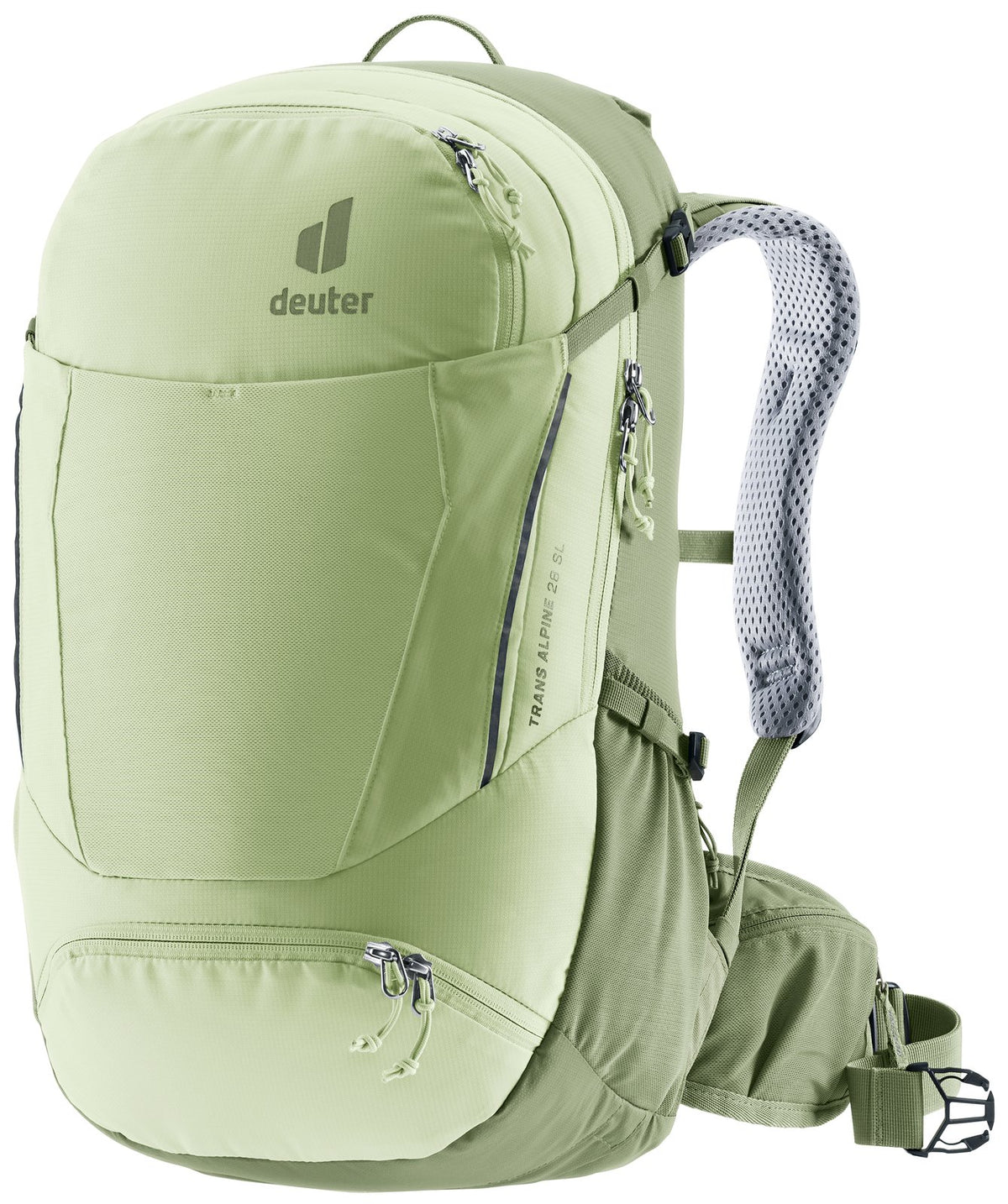 Deuter Trans Alpine 28 SL in Mineral Grove, sage green bike pack