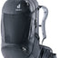 Deuter Trans Alpine 30 bike touring backpack in Black, front three-quarter view