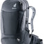 Deuter Trans Alpine 32 EL bike touring backpack in Black, front three-quarter view