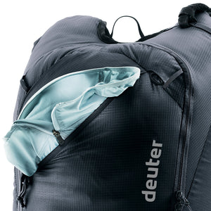 Deuter Updays 26 zipped front compartment open with a layer inside