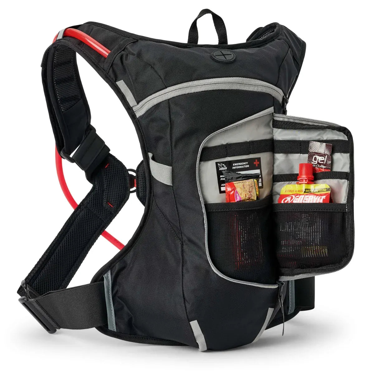 USWE Hydration Pack Bike Black/Gray Moto Hydro 8L XTR Dirt Biking Hydration Pack US5208085001