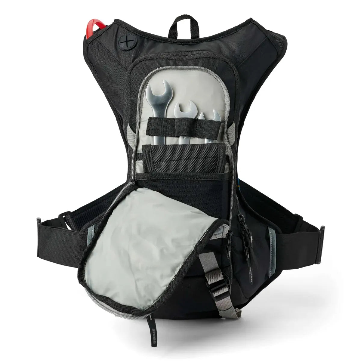 USWE Hydration Pack Bike Black/Gray Moto Hydro 8L XTR Dirt Biking Hydration Pack US5208085001